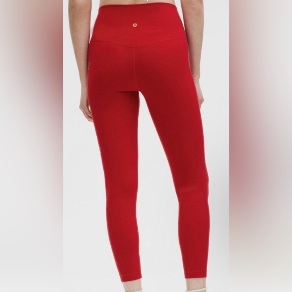 Lululemon Red Athletic leggings size 4 limited edition lunar new year collection